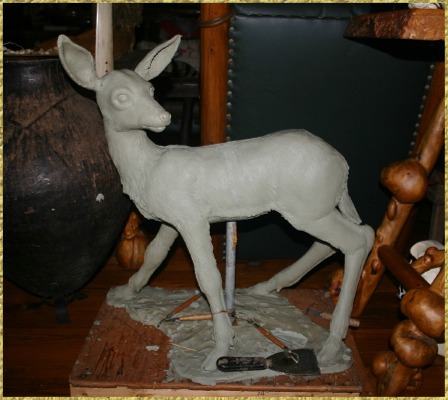 Fawn in clay