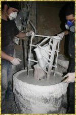 Coating with slurry