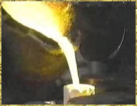 Pouring the casting