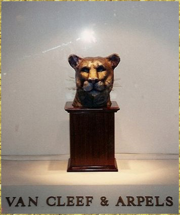 Mountain Lion Bust at Van Cleef Arpel