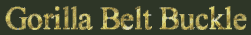 Gorilla Belt Buckle